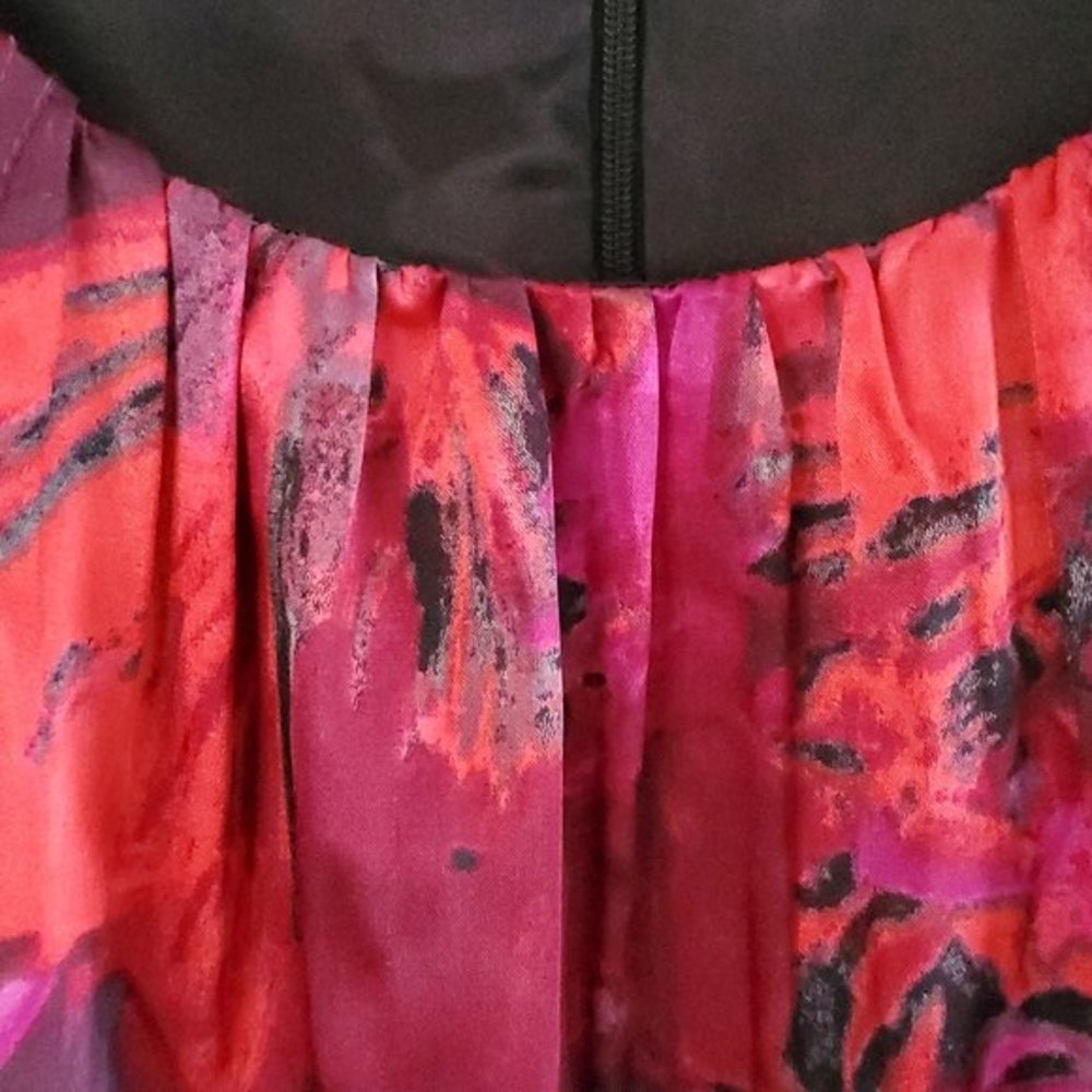 T Tahari Blouse Sleeveless Pink & Black - Picture 2 of 12